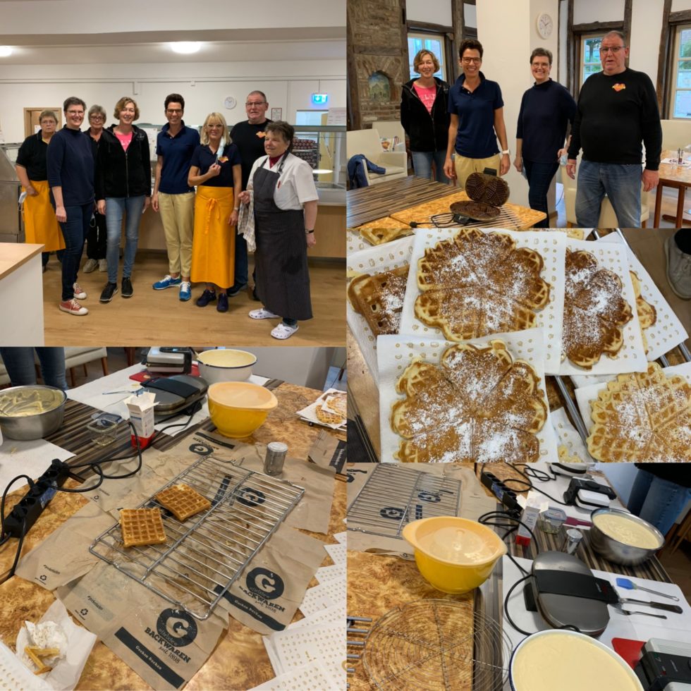 Waffeln backen bei der PaderMahlZeit Lions Club Paderborn Drei Hasen